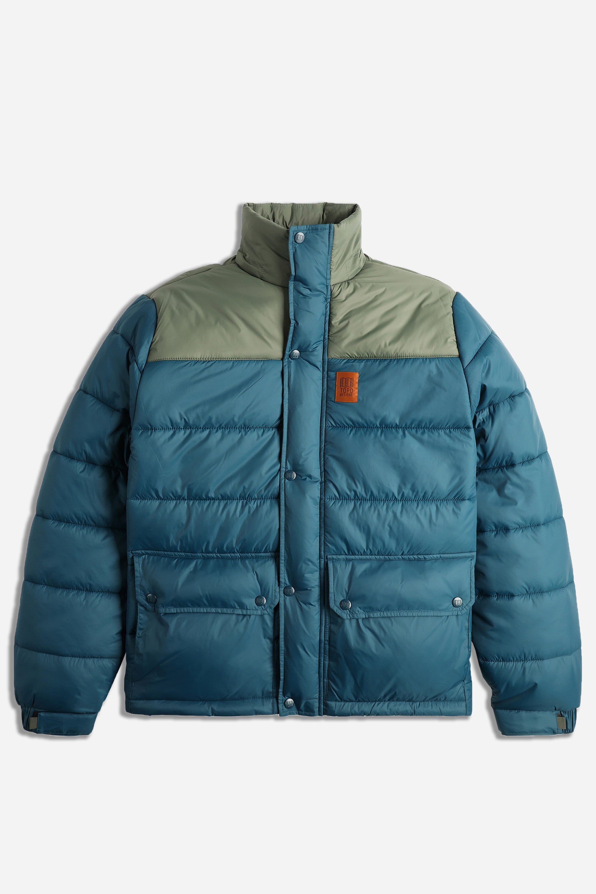 Retro Ridge Puffer Jacket Mens Pond Blue/Beetle
