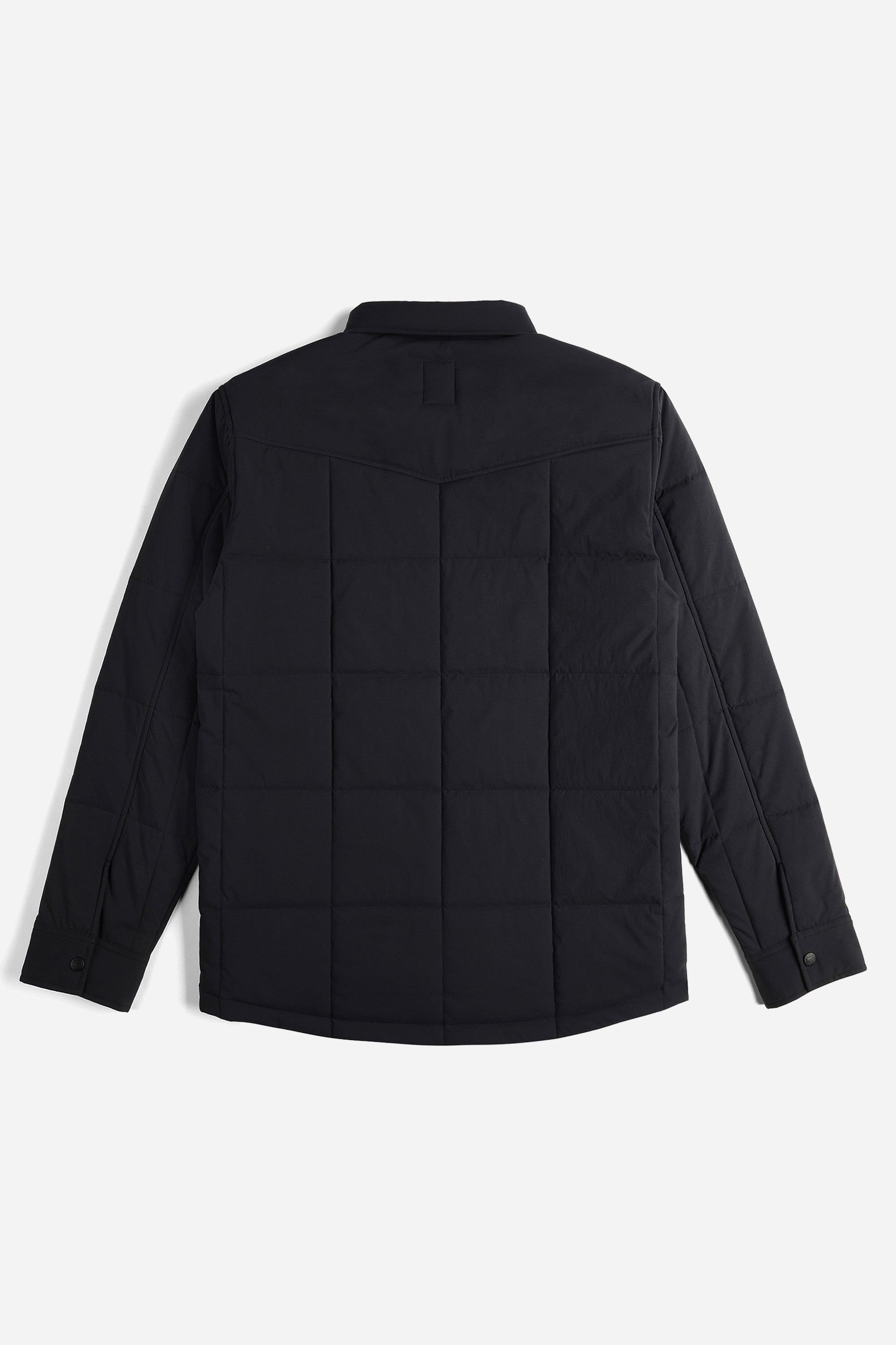 Puffer Shirt Jacket Mens Black