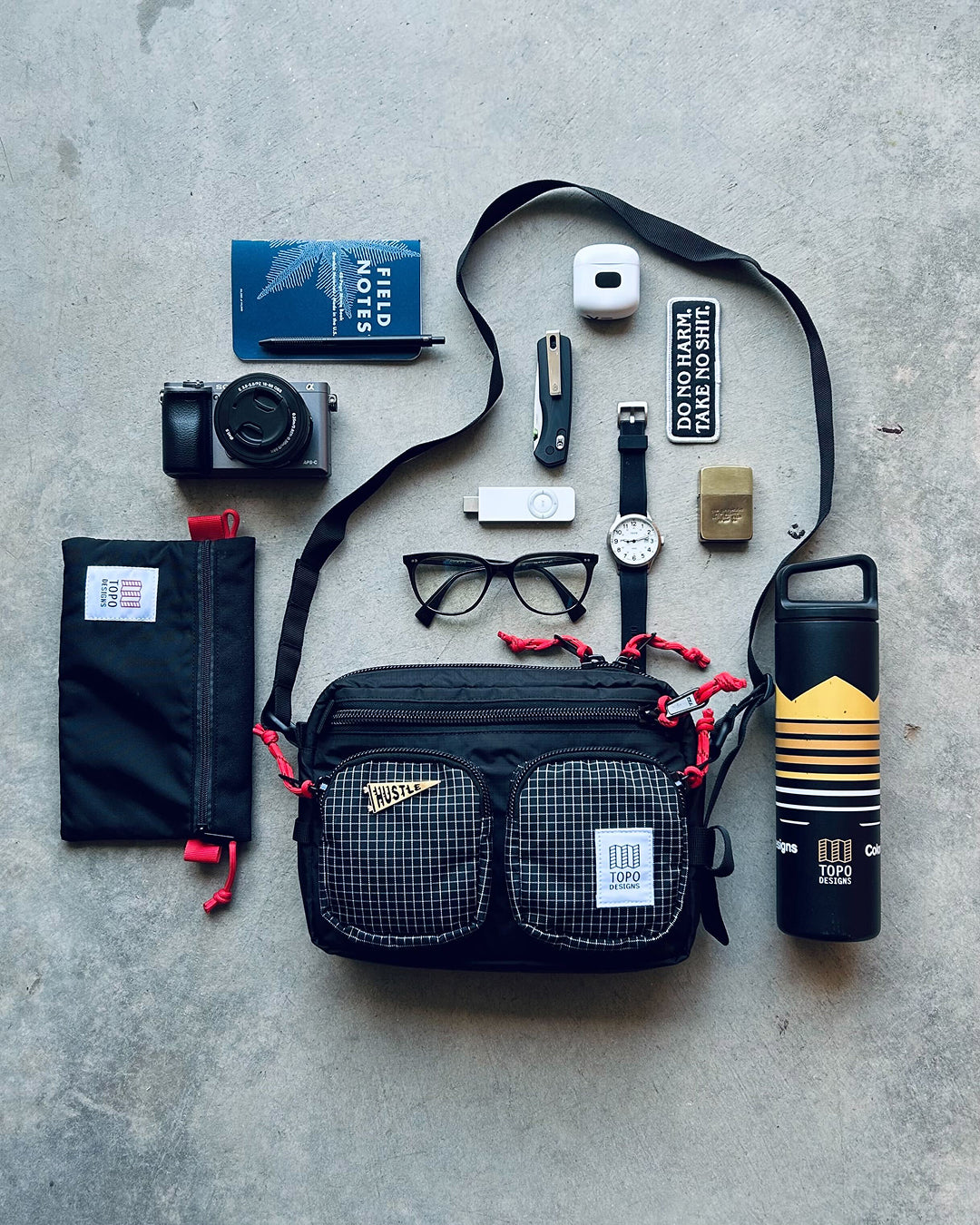Block Bag Black/Grid