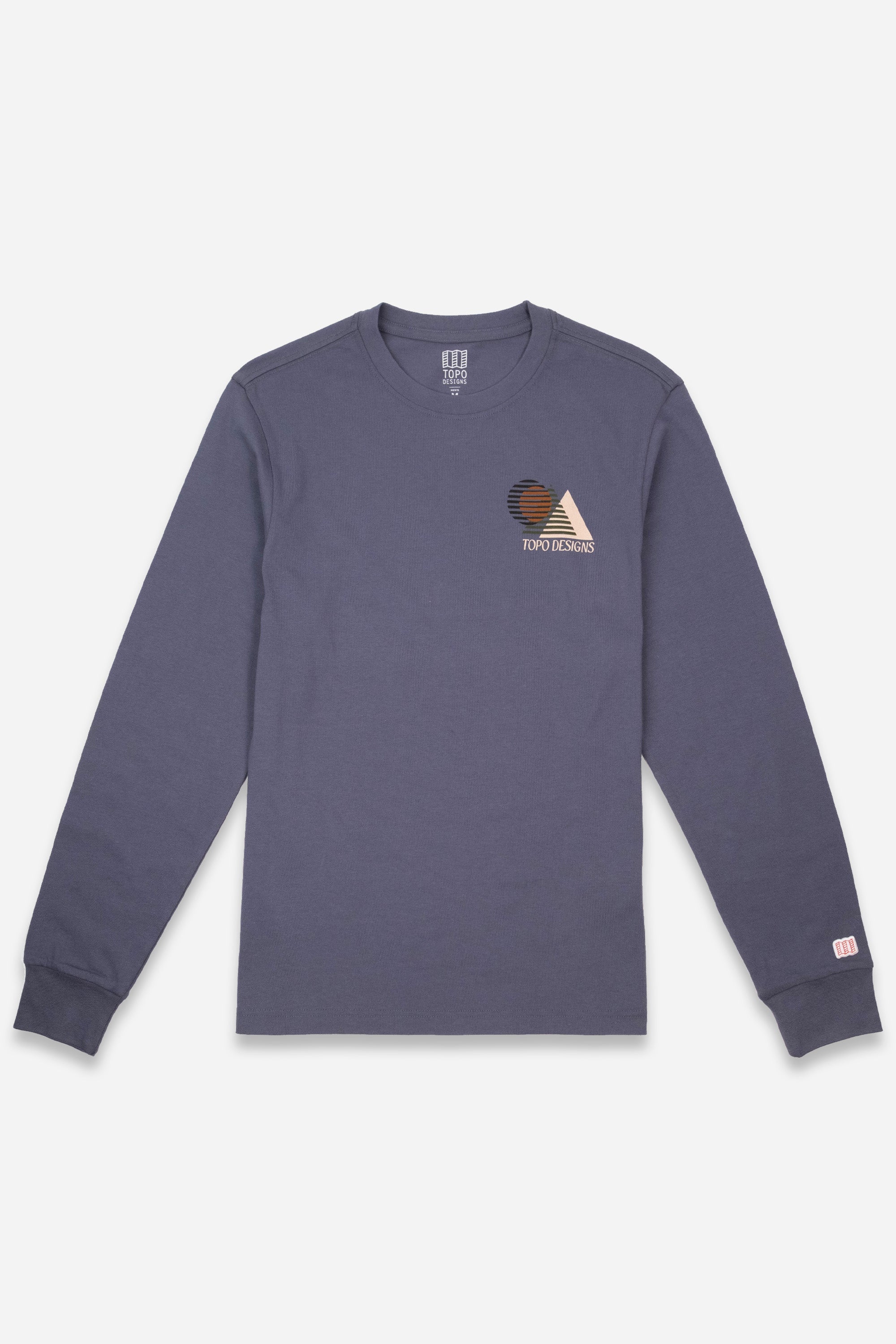 Shadow Tee L/S Mens Stone Blue