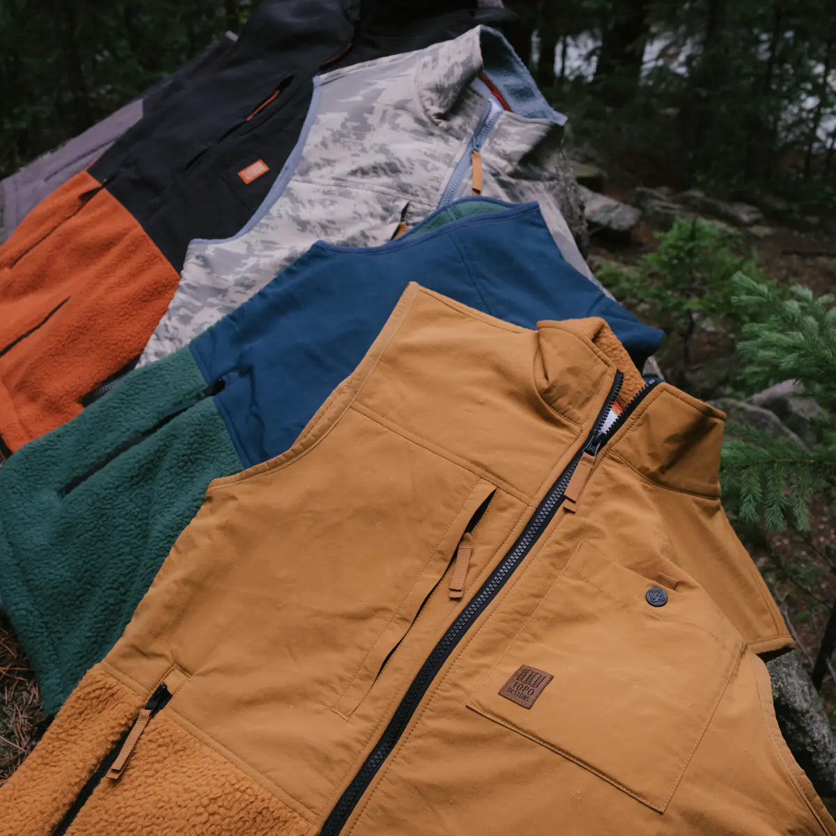 Subalpine Fleece Vest Mens Khaki