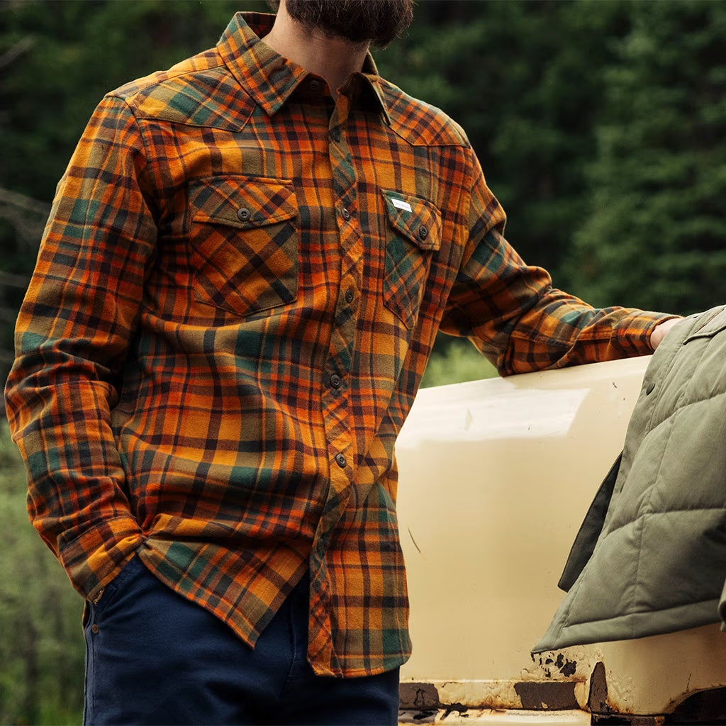 Mountain Shirt Long Sleeve Mens Chai Multi