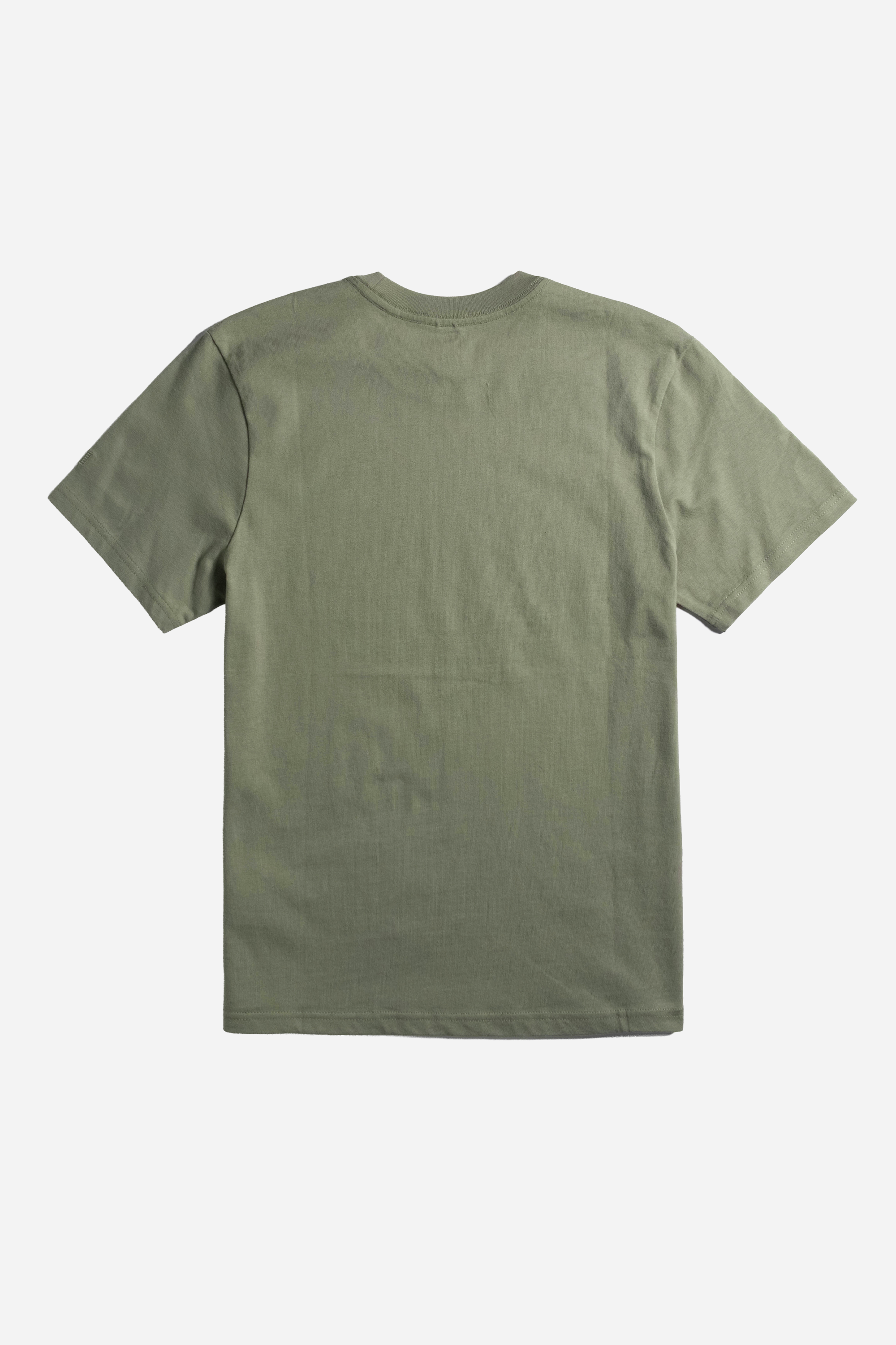 Mountain Scene Tee Mens Oil Green