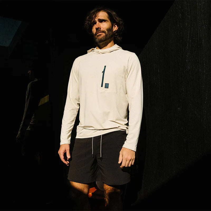Sun Hoodie Mens Dark Pine