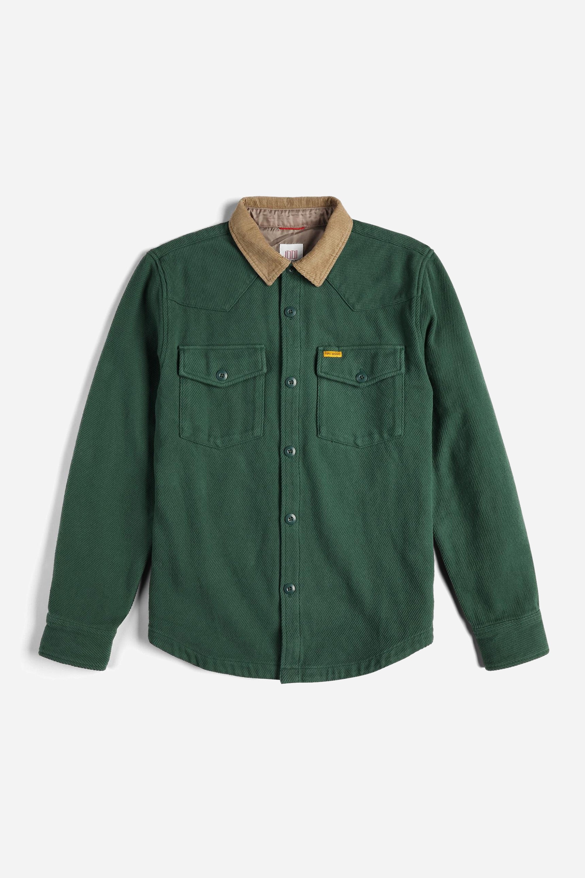 Onlooker Twill Shirt Jacket Mens Forest