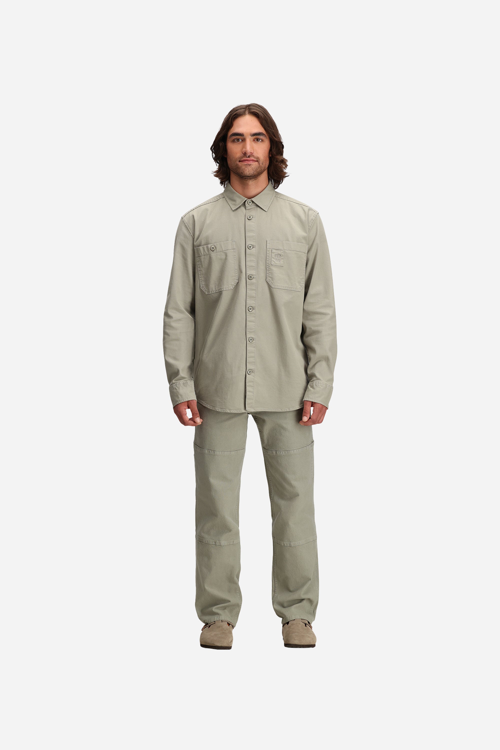 Dirt Overshirt Jacket Mens  Dried Sage