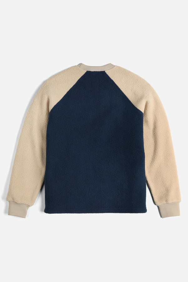 Mountain Fleece Crewneck Midnight/Oatmeal