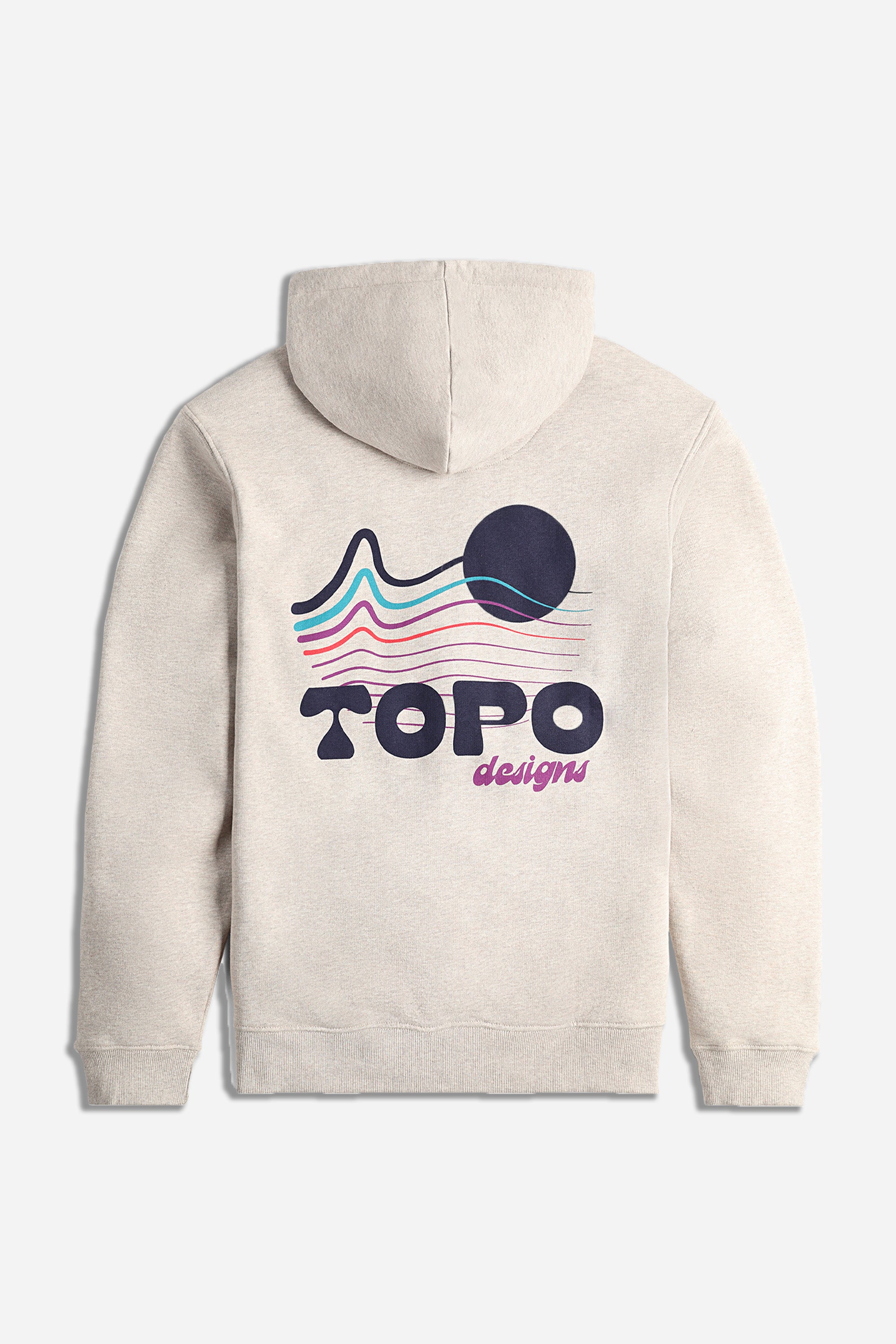 Alpine High Hoodie Unisex Heat Waves Oatmeal Heather