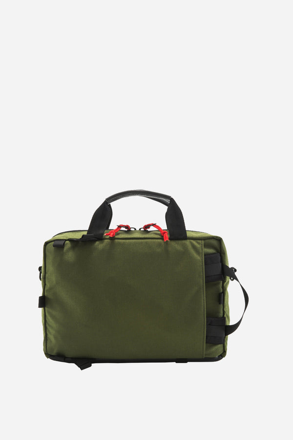 Commuter Briefcase Forest/Brown Leather