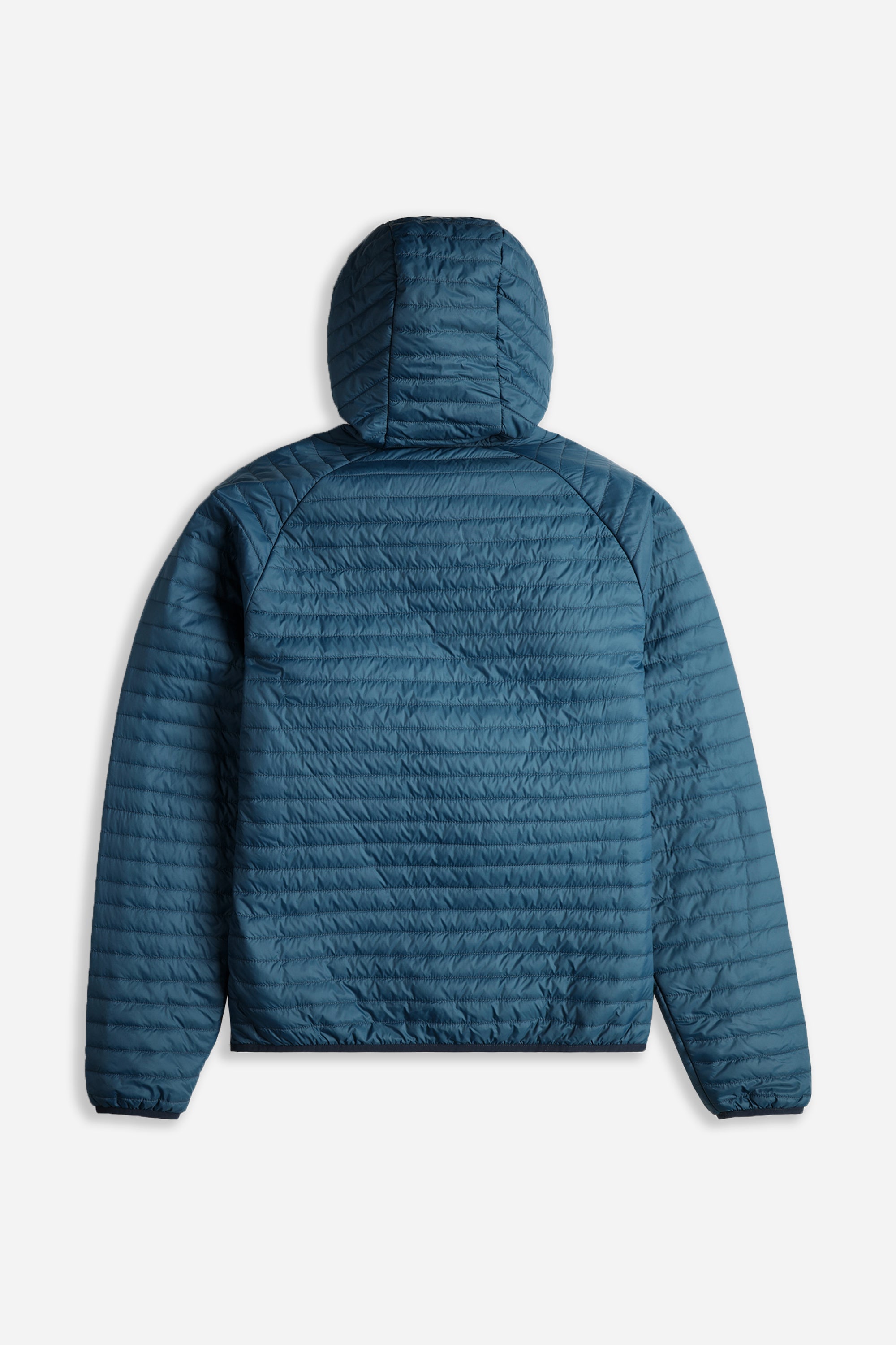Global Puffer Hoodie Mens Pond Blue