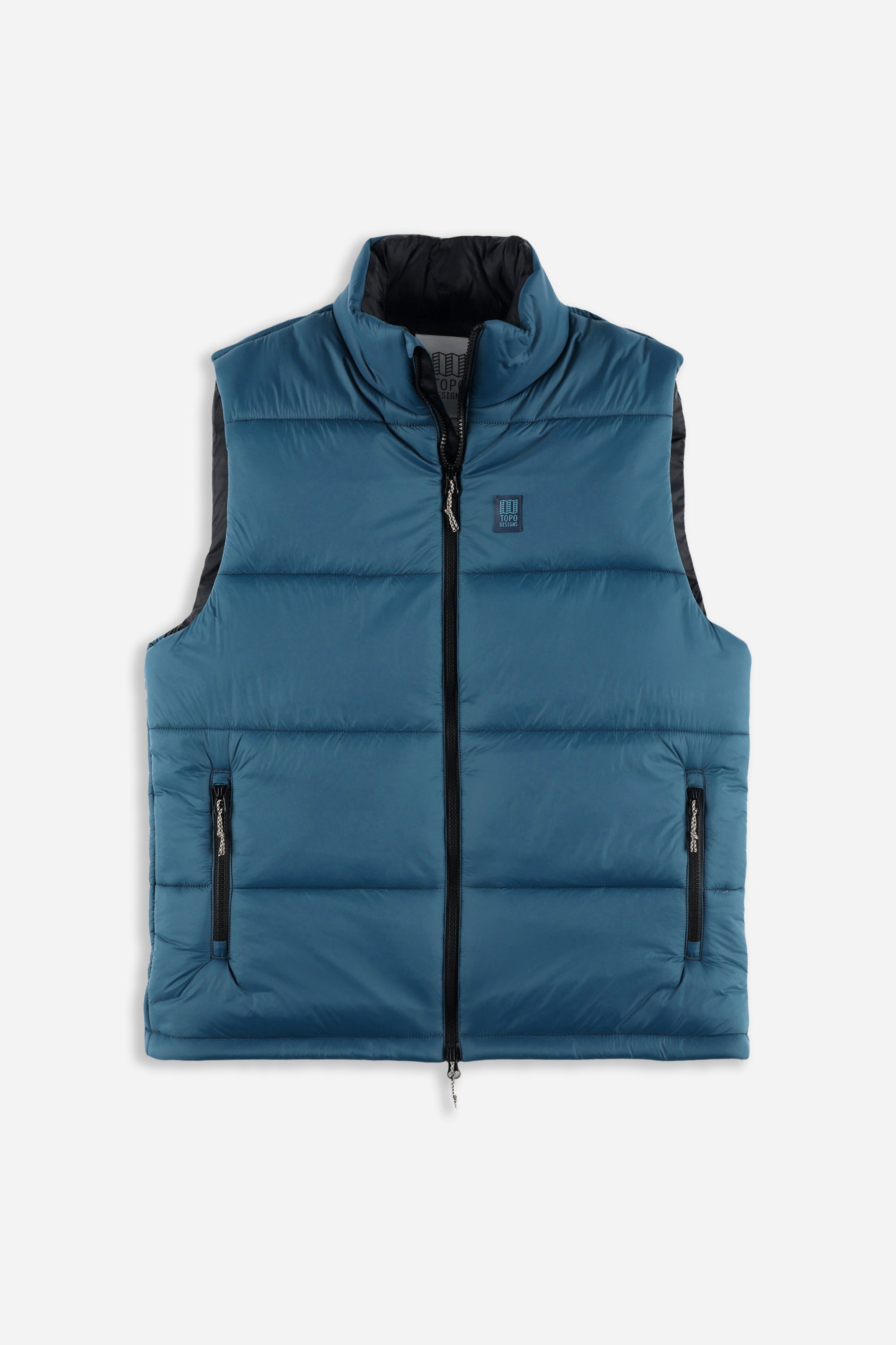 Mountain Puffer Vest Mens Pond Blue
