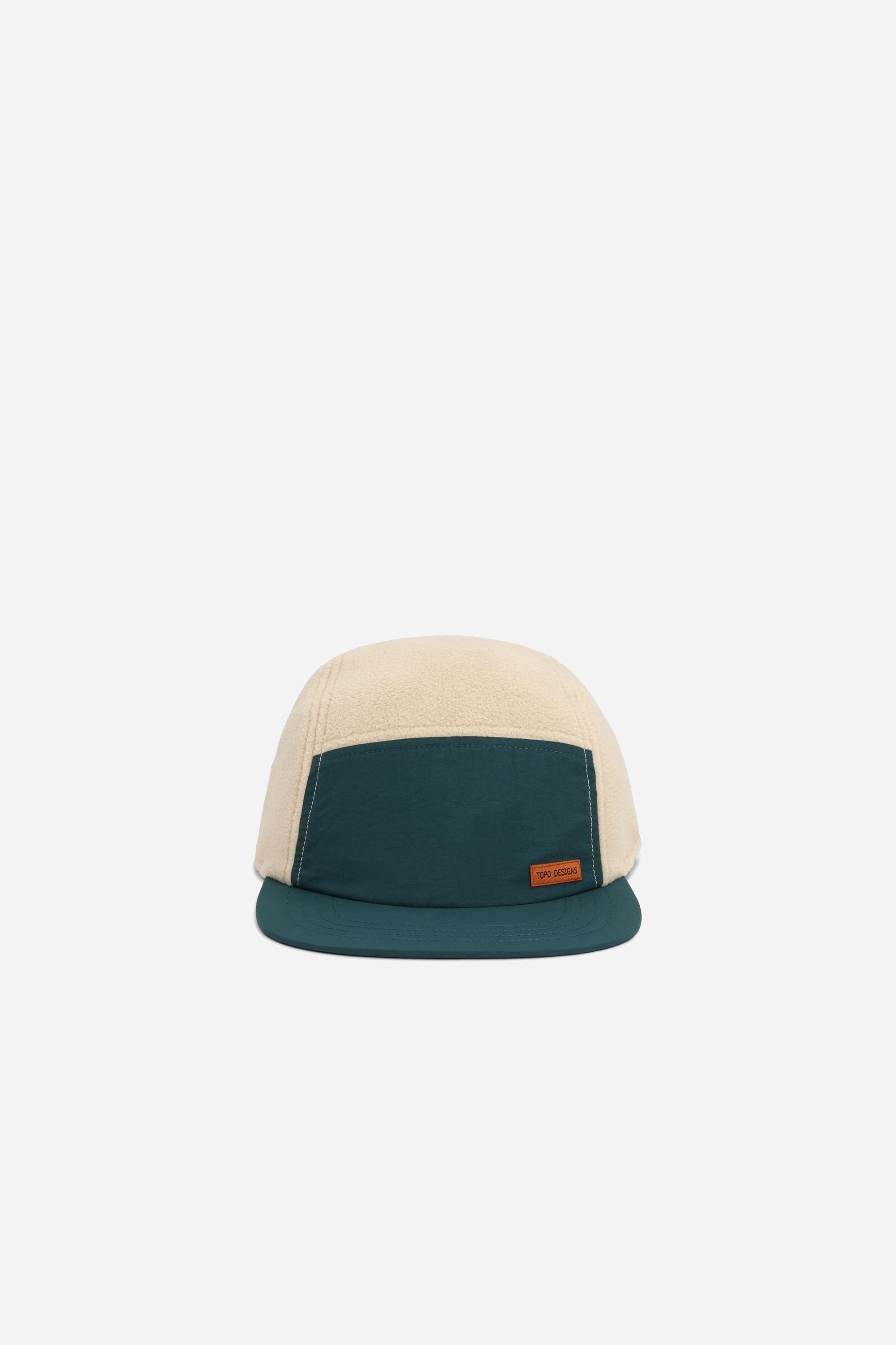 Full Dome Fleece Cap Oatmeal/Pond Blue