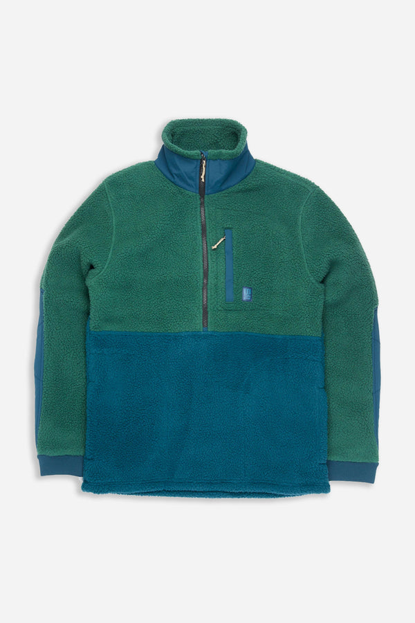 Mountain Fleece Pullover M Forest/Pond Blue
