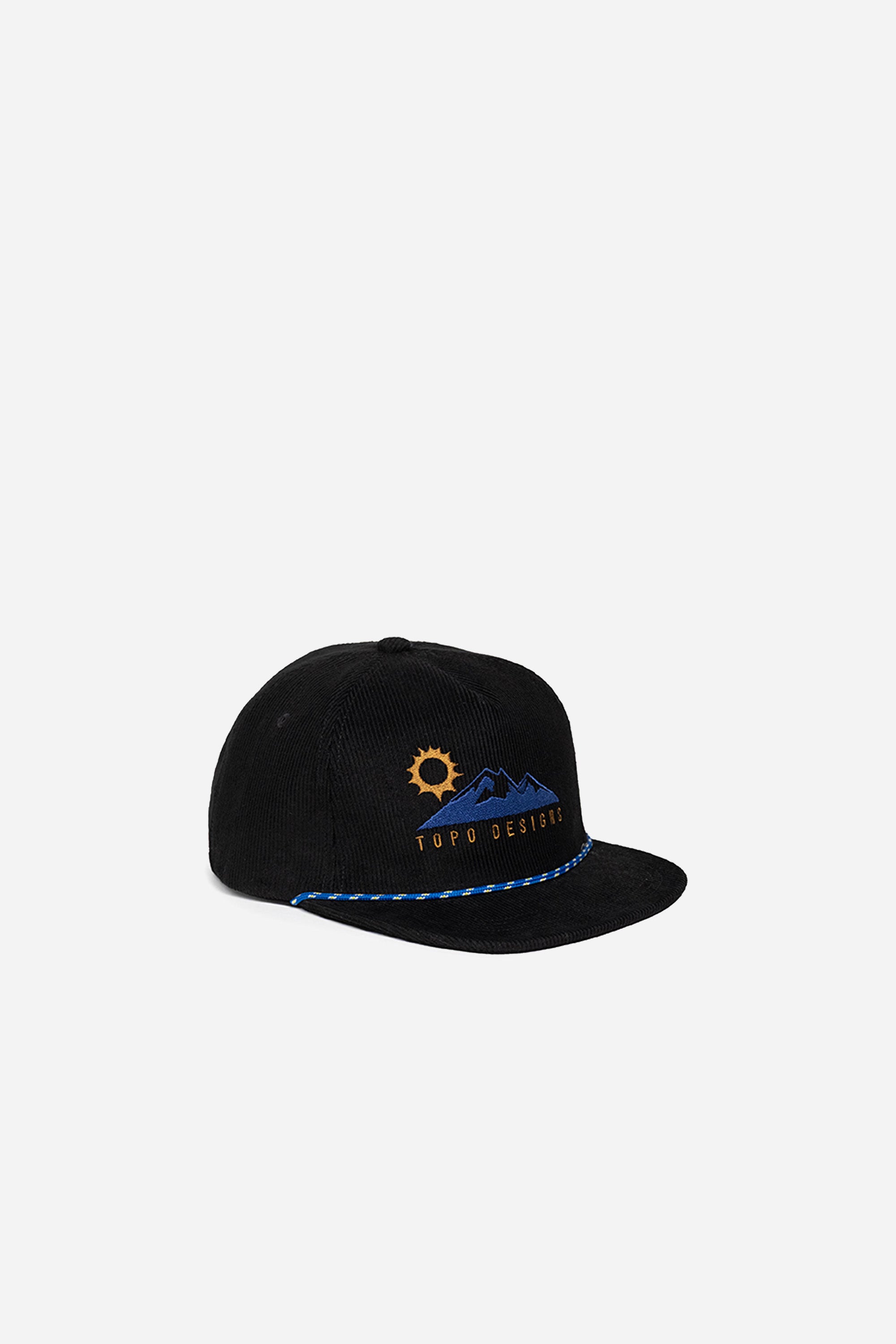 Corduroy Trucker Hat Alpine View Black