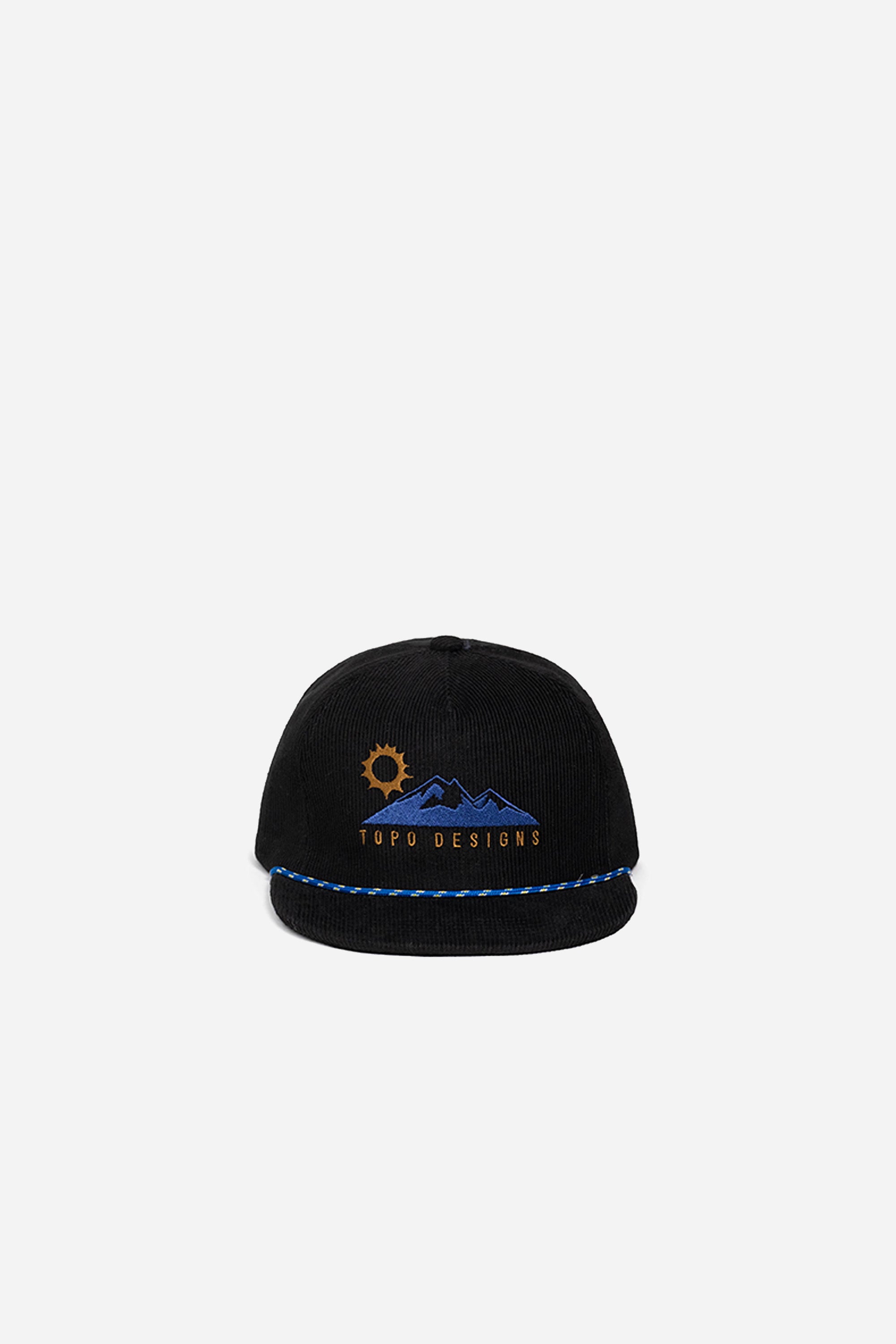 Corduroy Trucker Hat Alpine View Black