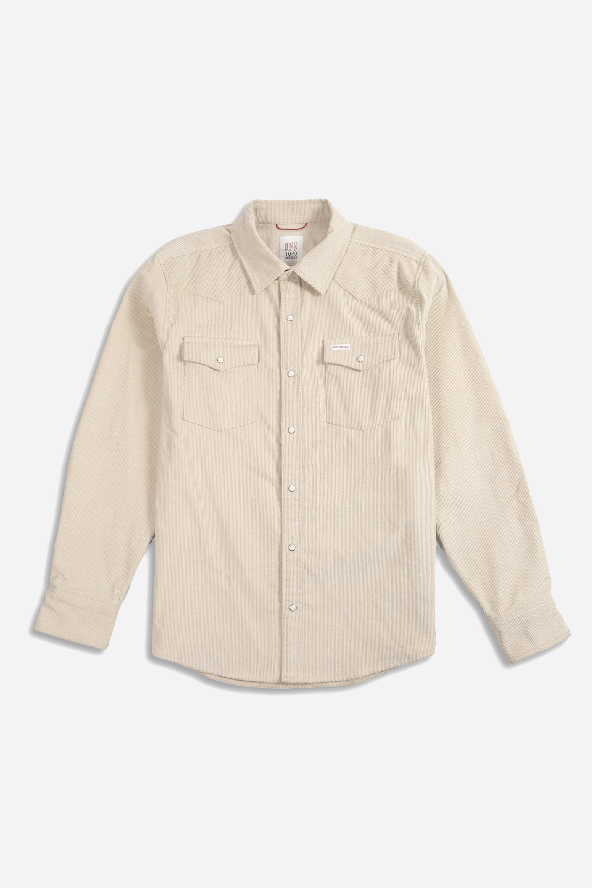 Mountain Shirt Corduroy Mens Bone White