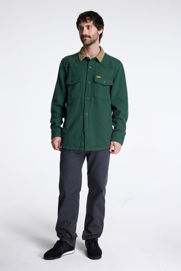 Onlooker Twill Shirt Jacket Mens Forest