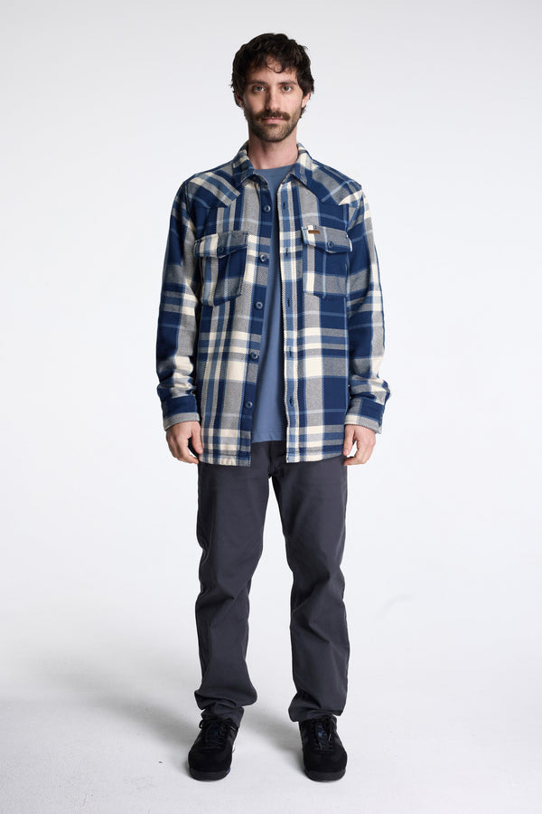 Onlooker Twill Shirt Jacket Mens Midnight Multi