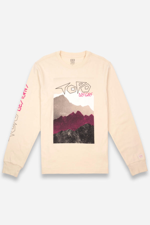 Outlook Tee L/S Mens Bone White