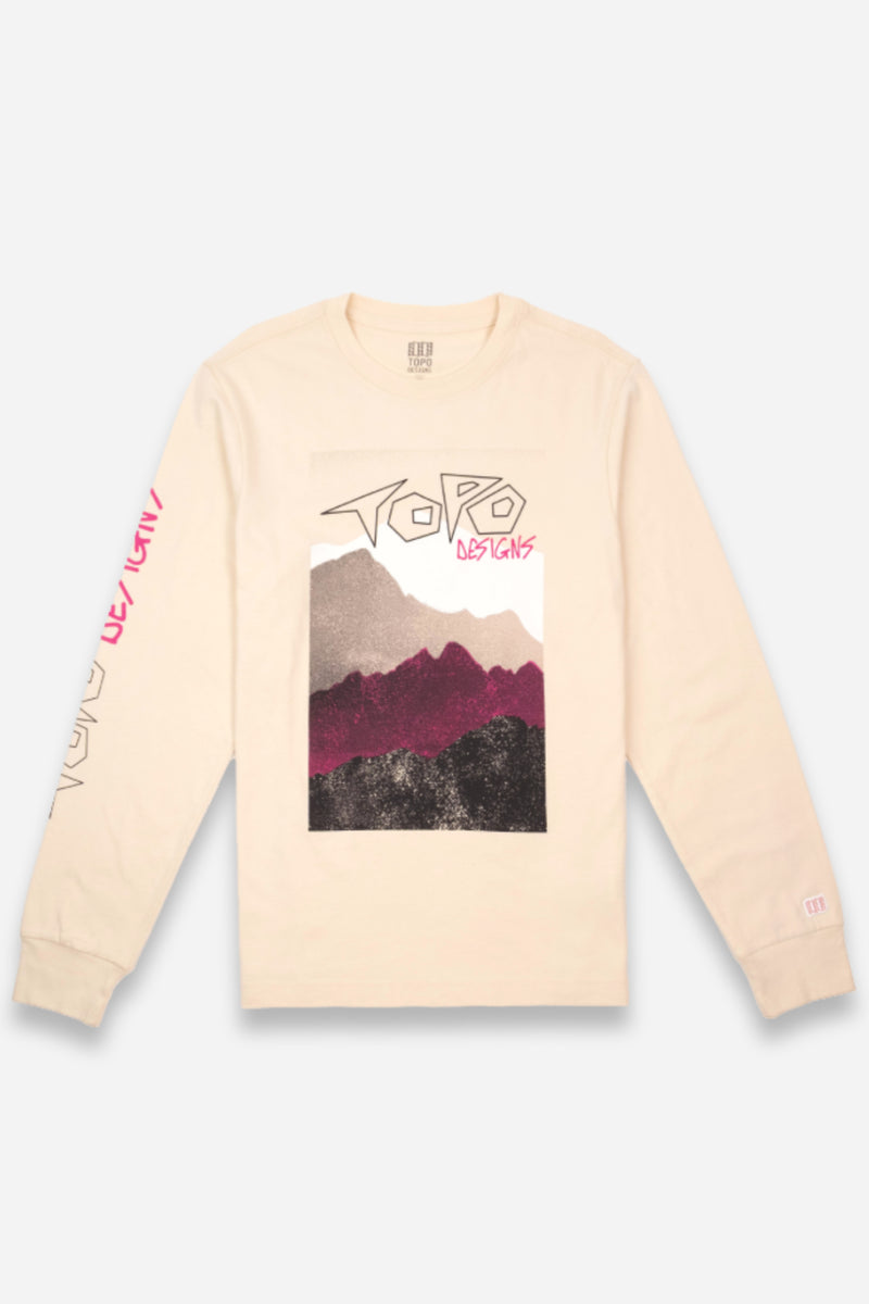 Outlook Tee L/S Mens Bone White