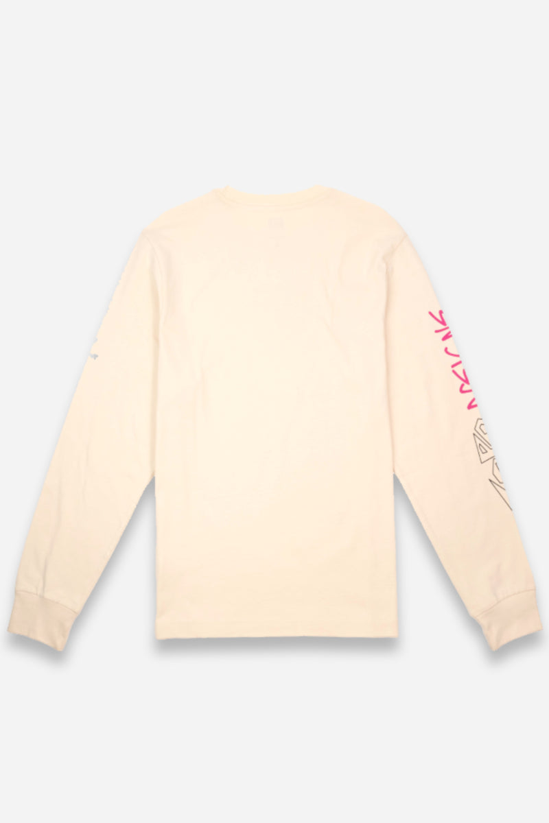 Outlook Tee L/S Mens Bone White
