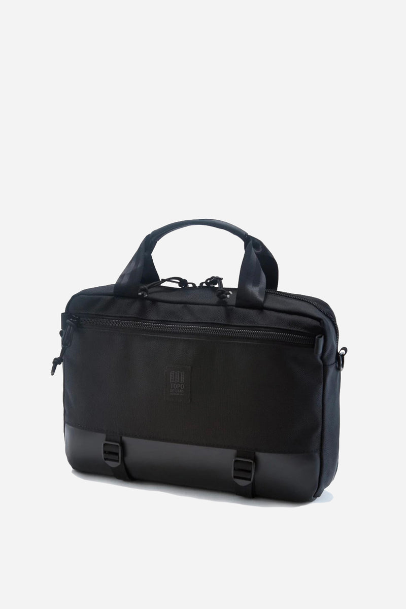 Commuter Briefcase Ballistic/Black Leather