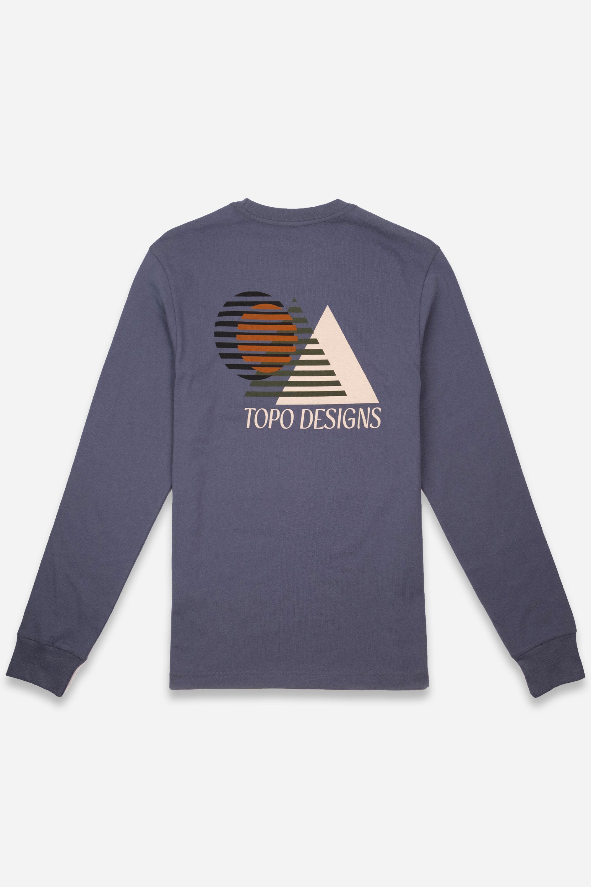 Shadow Tee L/S Mens Stone Blue