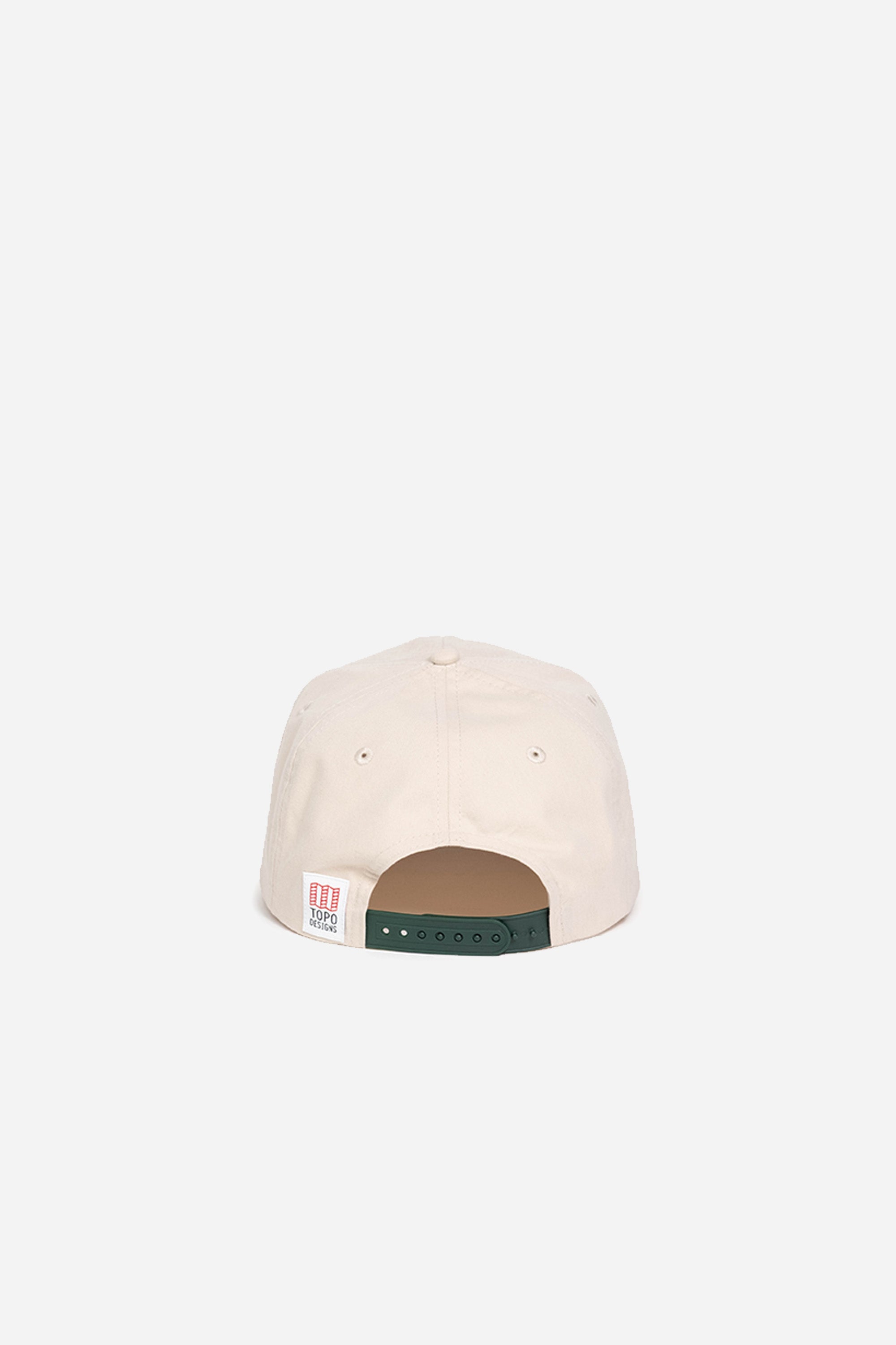 Twill Rope Cap Mountain Scene Bone White