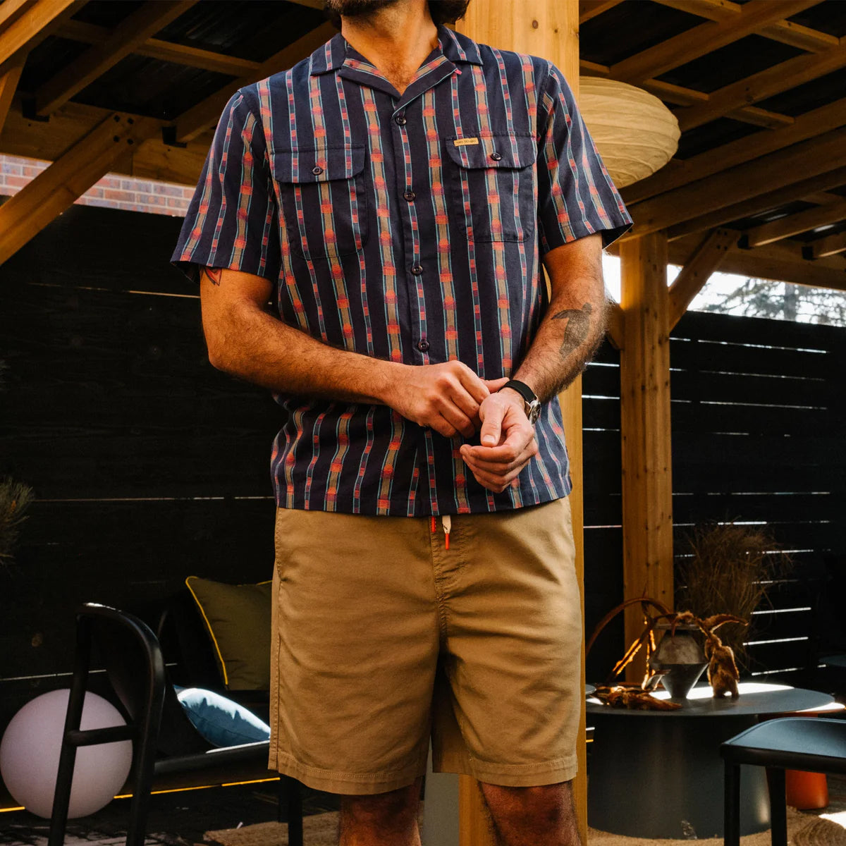 Daytripper Shirt Mens Western Stripe