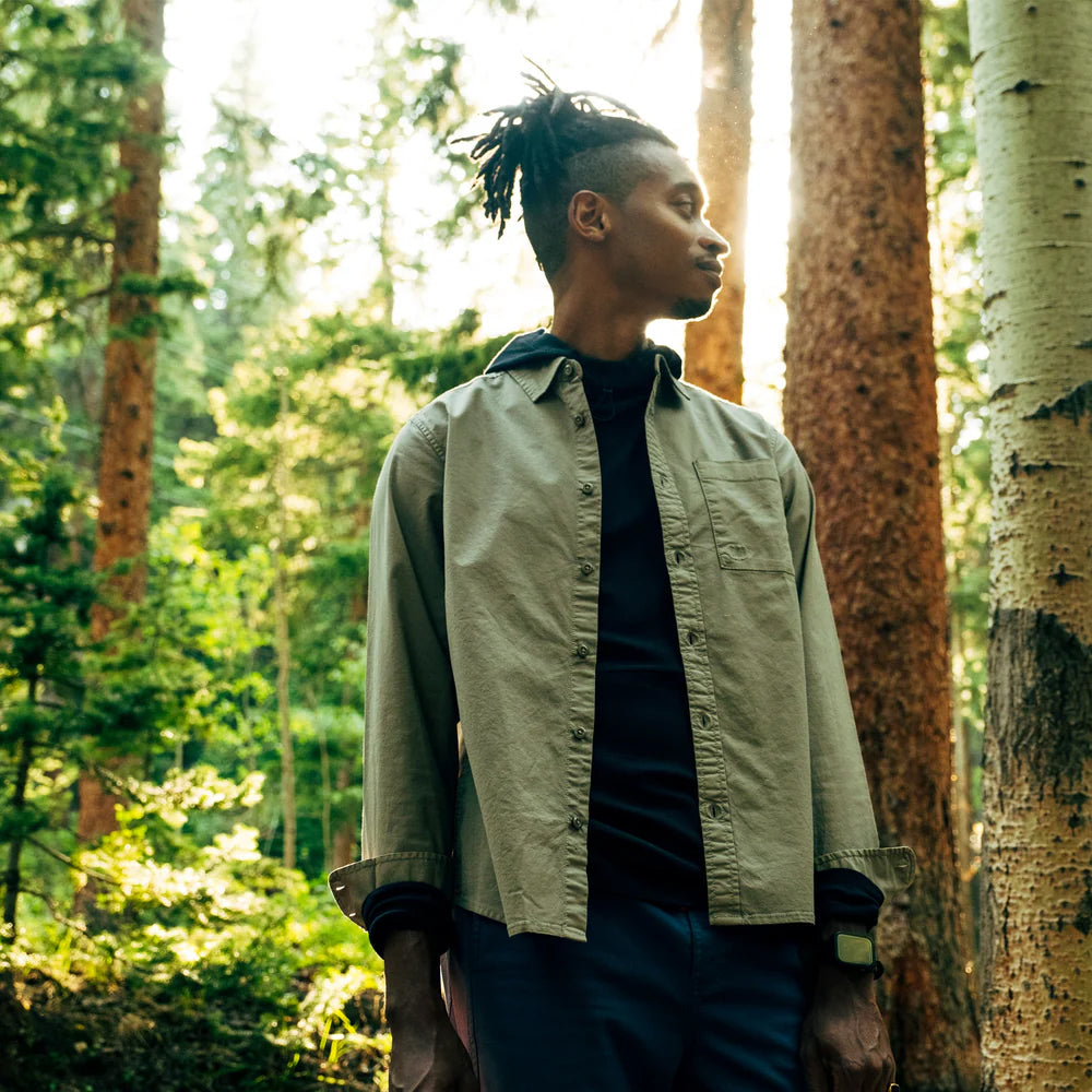 Dirt Overshirt Jacket Mens  Dried Sage