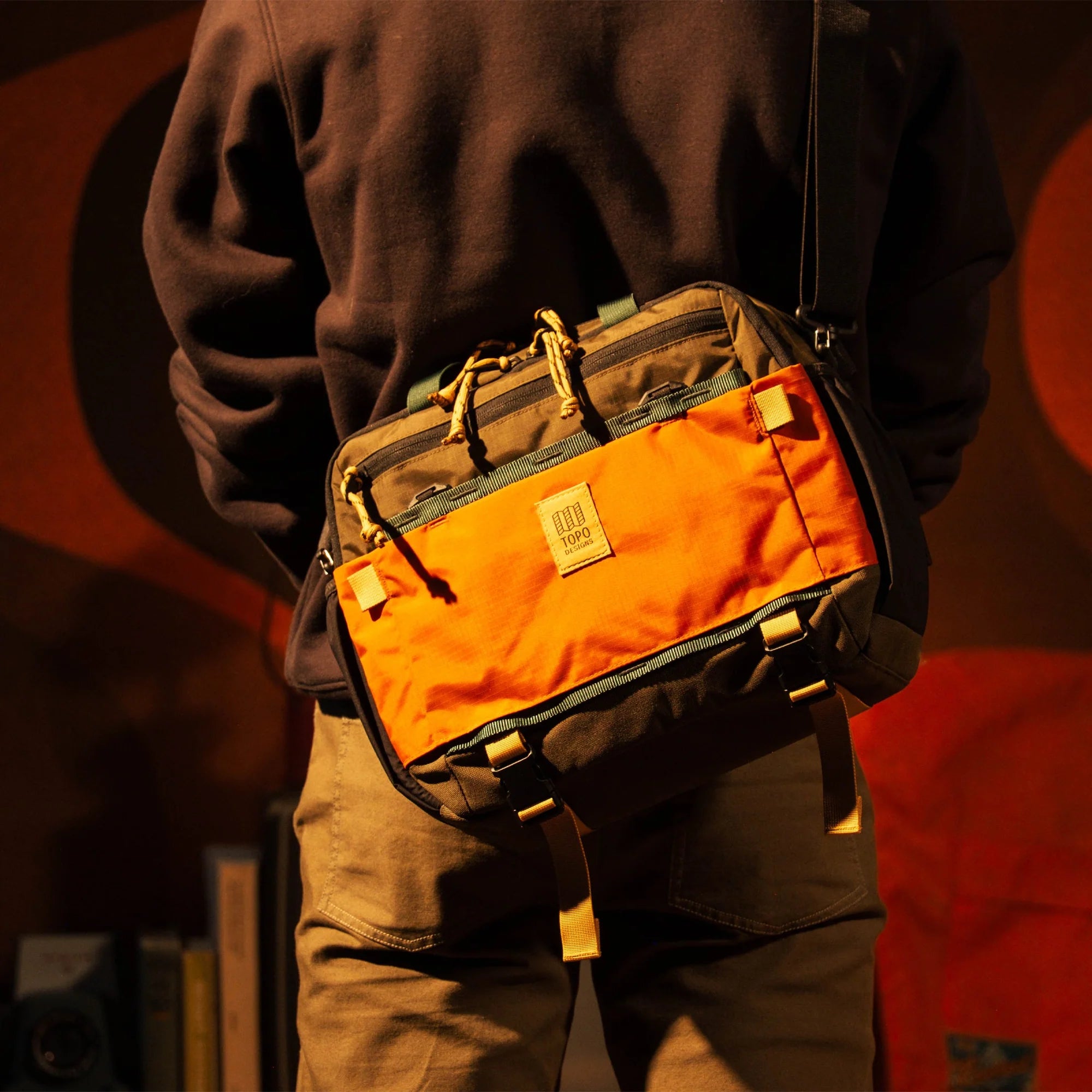 Mountain Cross Bag Woodland/Terracotta