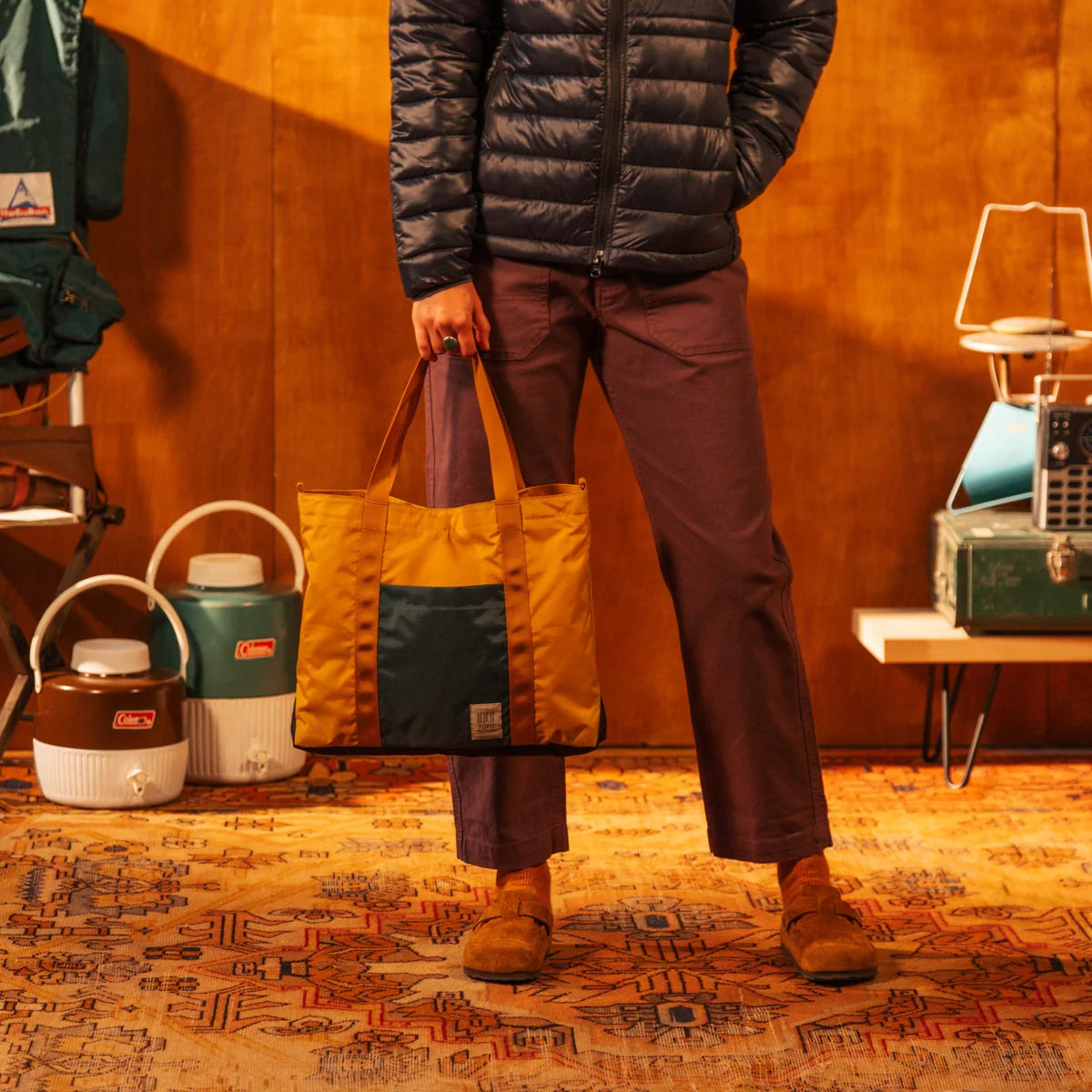 Mountain Essential Tote Mustard/Forest