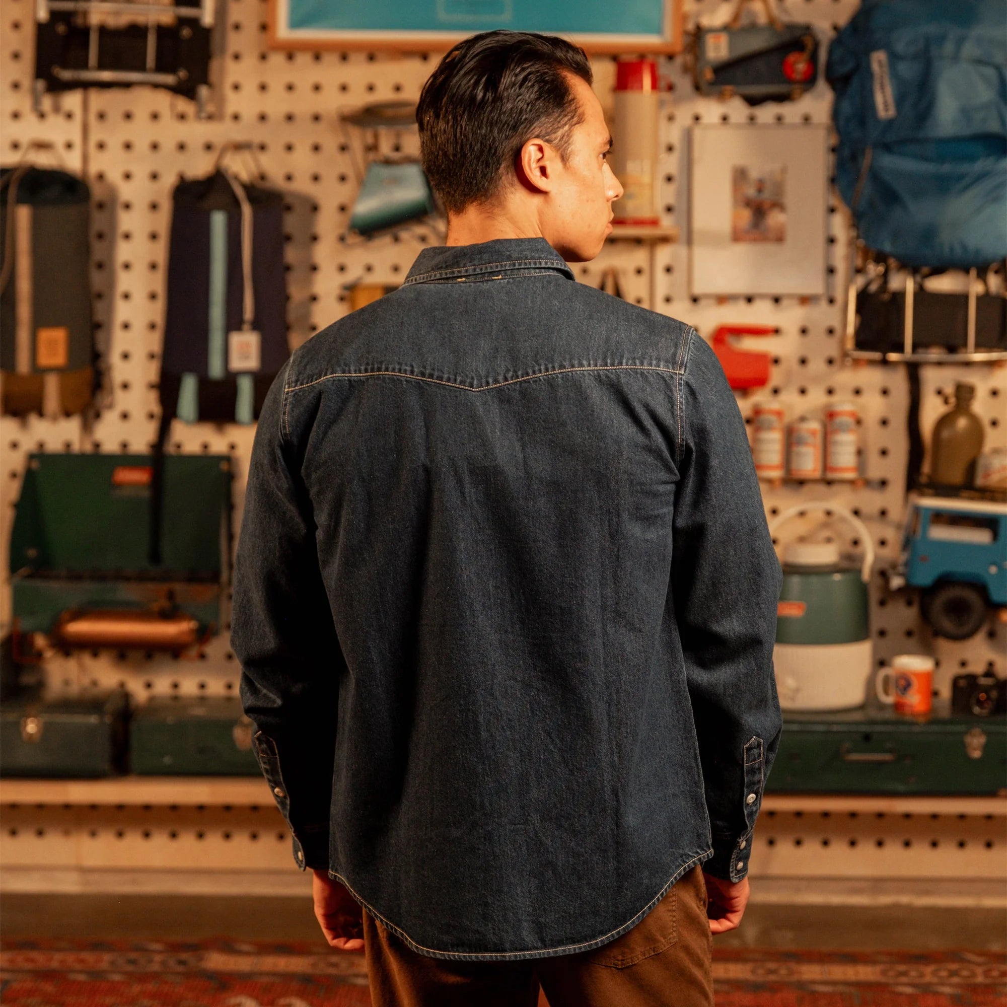 Mountain Shirt Denim Mens Dark Denim